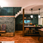 ブルックリンスタイルがおしゃれなリビング